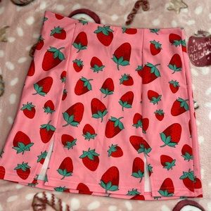 Pink Strawberry A line skirt